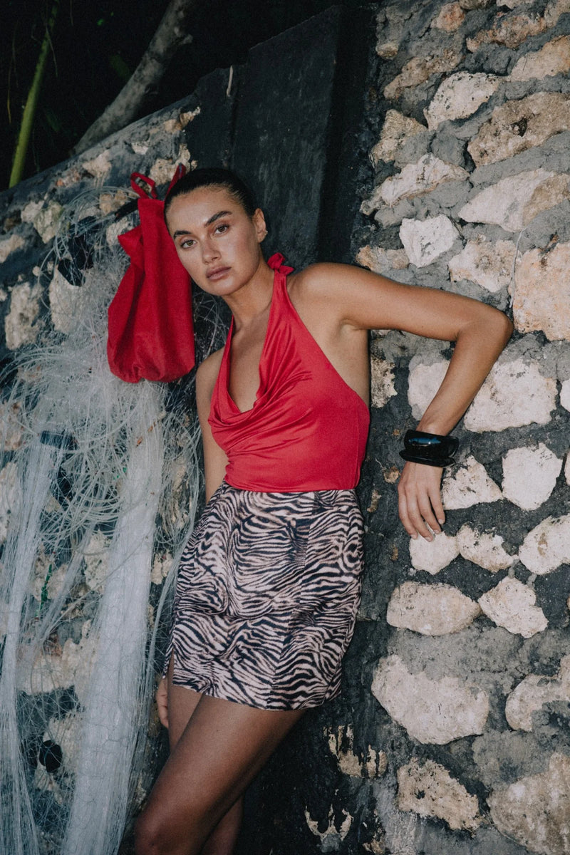 Gia Mini Skirt - Zebra - Raef – Chasing The Sun Store
